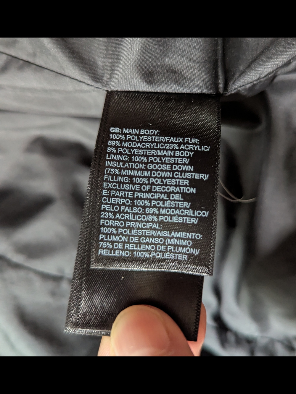 The North Face Hey Mama Parkina Down Parka Black Faux Fur Hood S - Picture 3 of 7